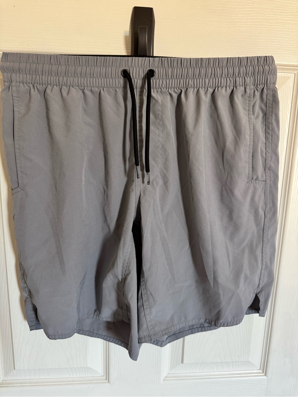 Light Gray Men's Drawstring Swim Shorts